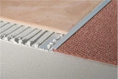 Tira de decoración de alfombra de perfil de aluminio