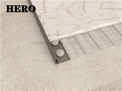 Embellecedor de azulejos de aluminio en forma de I