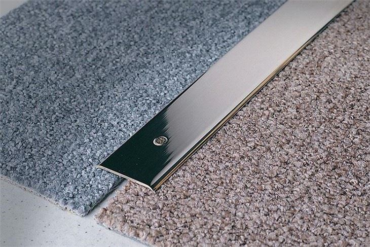 Molduras de alfombra de aluminio