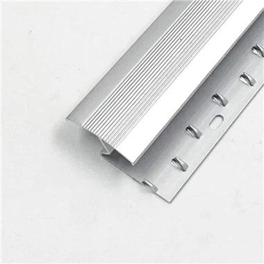 Tira de perfil de aluminio para alfombras