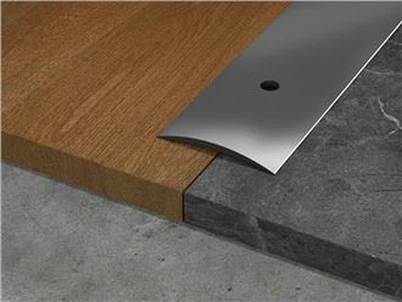 Tira de transición de borde de piso de perfil de aluminio