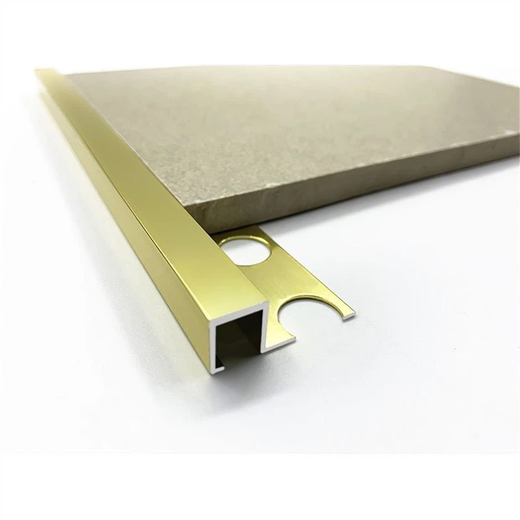 shiny gold aluminium tile trim(001)