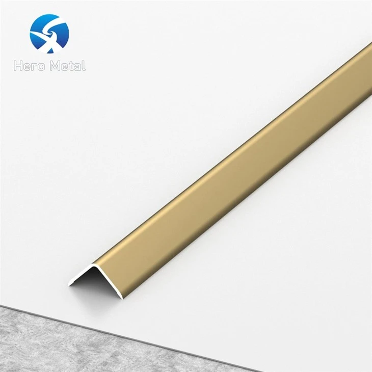 gold color aluminum tile trim