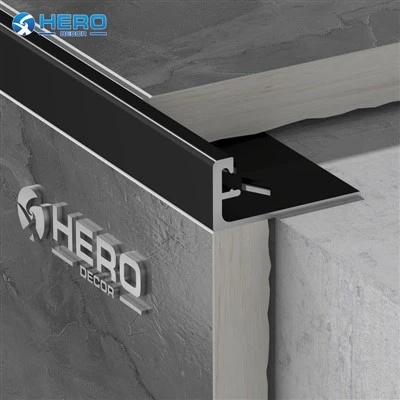 Borde de aluminio para azulejos en forma de L