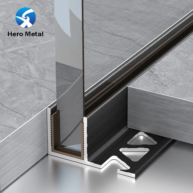 Perfiles de baño de aluminio para ducha