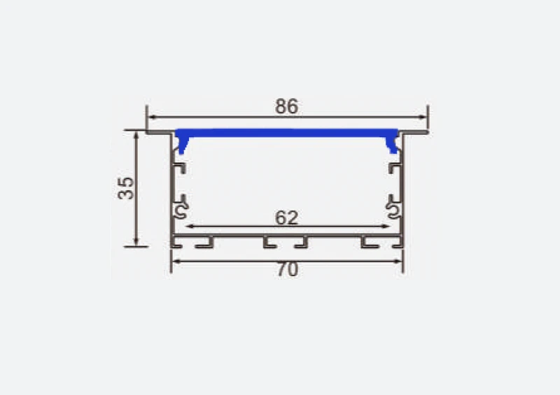 HM83 Led Light Aluminum Channel In Office drawing HM83 Led Light Aluminum Channel In Office drawing