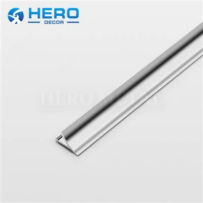 Tira de aluminio con forma de esquina interior